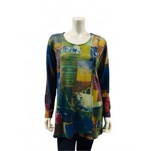 NEW VARIATIONS women's southwest desert tunic top in multi
